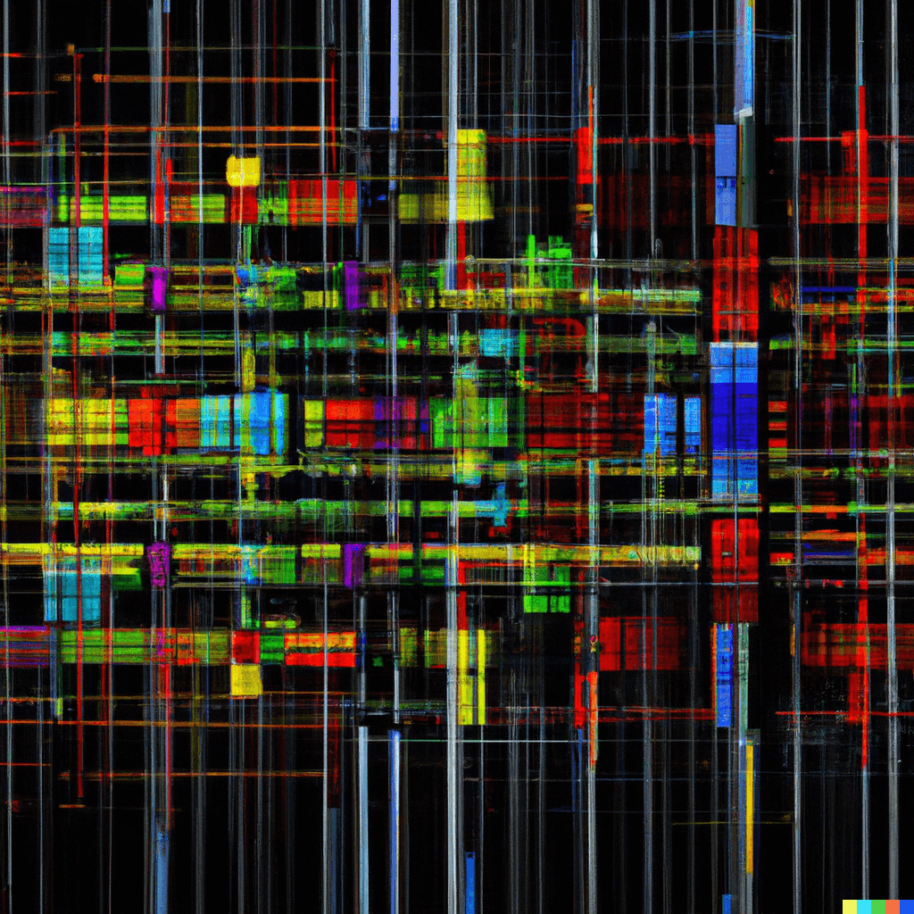 Men working at a desk