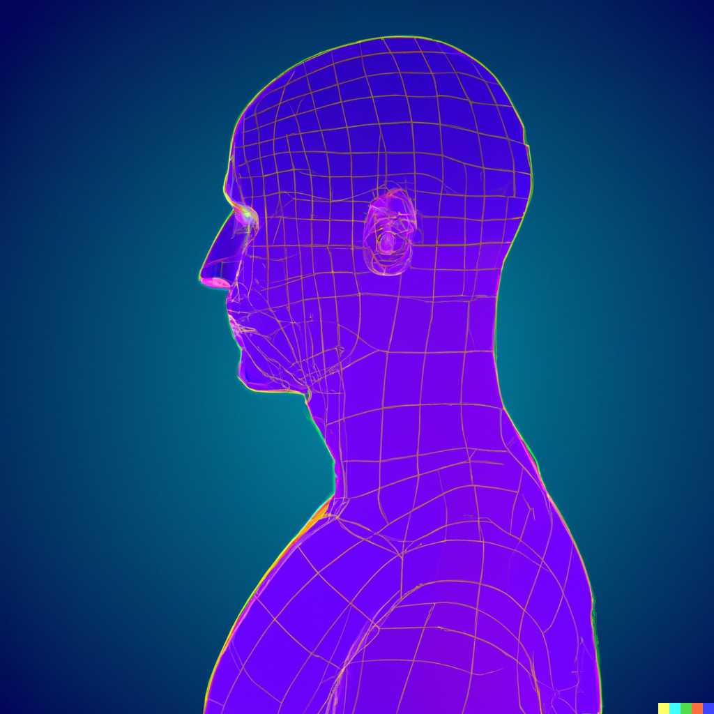 Man viewing work plans