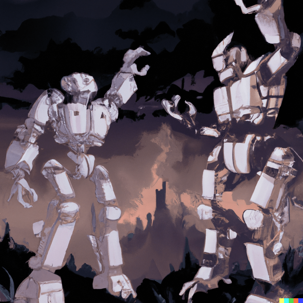 Men working at a desk